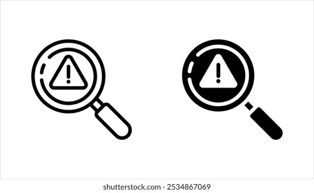 Problem identification linear icon set. Problem solving process. vector illustration on white background