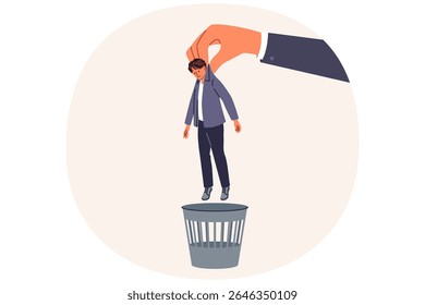 Problema de demissões e crise no mercado de trabalho, devido a gestores jogando subordinados no lixo para otimizar os lucros. Cara se tornou vítima de uma onda de demissões e corre o risco de falir ou ficar sem teto