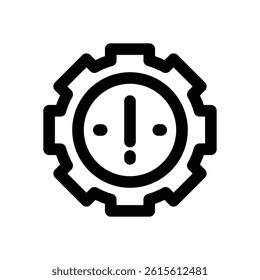 problem line icon. Clean and minimalist vector icon for websites, mobile apps, presentations, and logos. Fully scalable and customizable for any project.