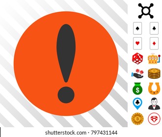 Problem pictograph with bonus gamble images. Vector illustration style is flat iconic symbols. Designed for gambling websites.