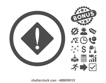 Problem pictograph with bonus images. Vector illustration style is flat iconic symbols, gray color, white background.