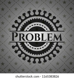 Problem retro style black emblem