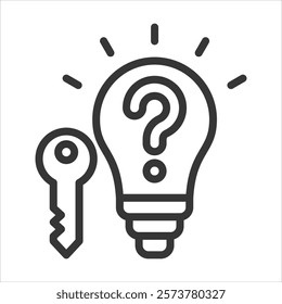 Problem Saving Outline Icon Vector Illustration