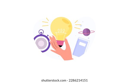 Problem and solution in business solving to look idea concept
