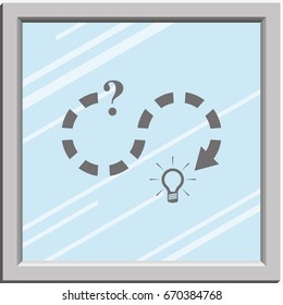 Problem solution flat icon.