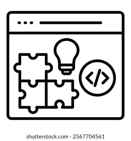 Problem Solver Icon Element For Design