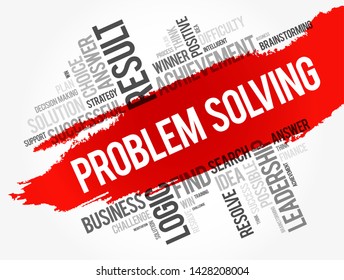 Problem Solving Aid Word Cloud Collage Stock Vector (Royalty Free ...