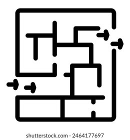 Problem solving coach icon outline vector. Decision making skill. Life managing mentor