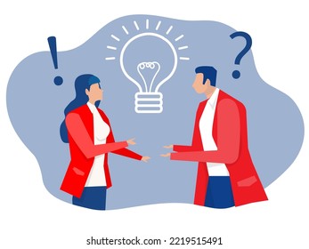 problem solving concept, business people standing with Two business people different thinking between Fixed Mindset vs Growth Mindset success concept vector illustrator