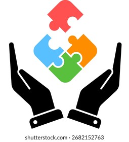 Ícone de solução criativa e resolução de problemas