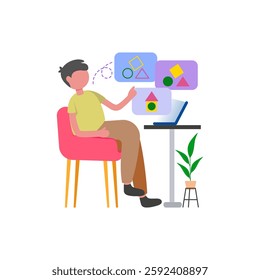 Problem Solving, Flat Vector Illustration