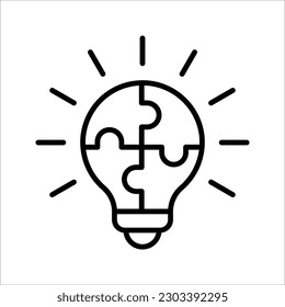 problem solving icon. business line icon style. vector illustration on white background