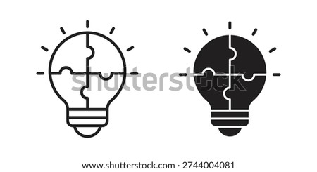 Problem solving icon in editable style. Vector icon graphics