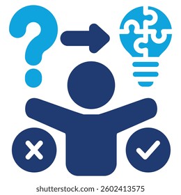 Problem Solving Icon Element For Design