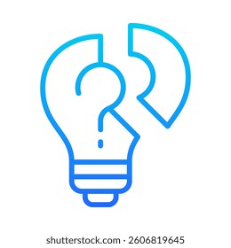 Problem Solving Icon Element for Design