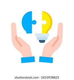 Ilustração do vetor plano do ícone de solução de problemas