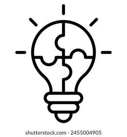 Problem Solving icon line vector illustration