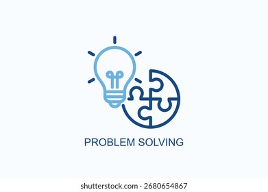 Problem Solving Icon Or Logo Isolated Vector Illustration