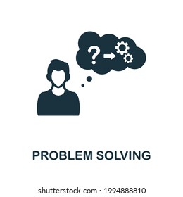 Problem Solving icon. Monochrome simple element from soft skill collection. Creative Problem Solving icon for web design, templates, infographics and more