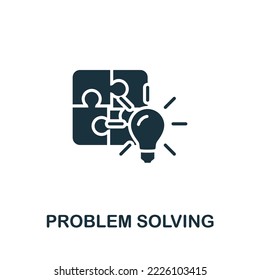 Problem Solving icon. Monochrome simple Life Skills icon for templates, web design and infographics