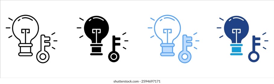 Problem Solving Icon Set Multiple Style Collection