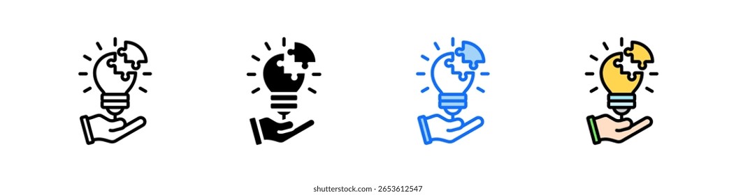 Problem Solving Icon Set Multiple Style Collection