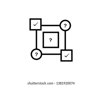 Problem solving icon - vector