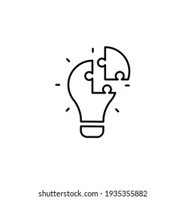 problem solving icon vector illustration. business line icon style. isolated on white background - Shutterstock ID 1935355882