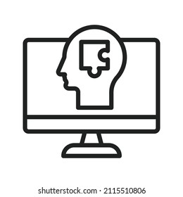 Problem Solving icon vector image. Can also be used for Physical Fitness. Suitable for mobile apps, web apps and print media.