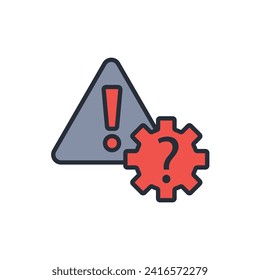 Problem Solving icon. vector.Editable stroke.linear style sign for use web design,logo.Symbol illustration.