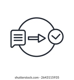 problem solving icon. vector.Editable stroke.linear style sign for use web design,logo.Symbol illustration.