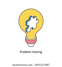 Problem Solving Isometric style icon. Symbol on White background EPS 10 File