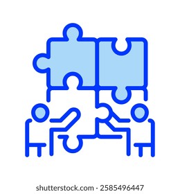 Problem Solving line icon. Universal creative premium symbol. Vector sign icon logo template. Vector illustration