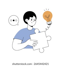 Problem Solving  Modern illustrations. Eps 10 file on transparent background