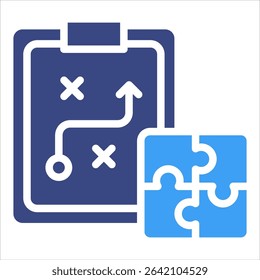 Problem Solving Plan Icon Element For Design
