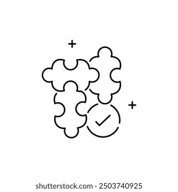 Problem Solving Vector Icon Design with Editable Stroke, problem solving, icon, solution, brainstorming, decision making