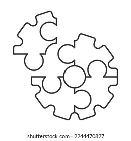 Problem solving vector icon. Line sign for mobile concept and web design. Symbol, logo illustration. Vector graphics