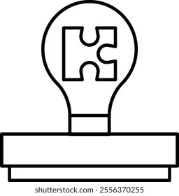 Problem Solving Vector Line Icon Design