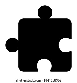 Problem solving vector style, jigsaw piece 