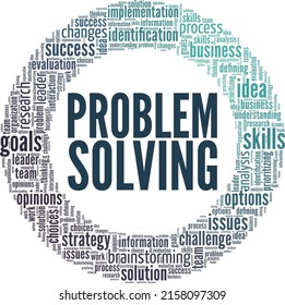 Problem Solving Word Cloud Conceptual Design Stock Vector (Royalty Free ...