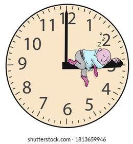 Problem time concept, hand drawn sad man in trouble, person tired isolated vector illustration