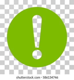 Problem vector pictogram. Illustration style is flat iconic eco green symbol on a transparent background.