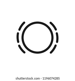 Problems with brake fluid. Single flat icon on white background. Vector illustration.