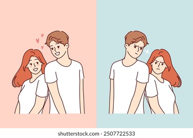 Problems in relationship of married couple sharply worsen mood due to lack of common interests. Regression in relationship among young men and women who need to go to general psychologist