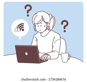 Problems that often occur in telecommuting (network fault)