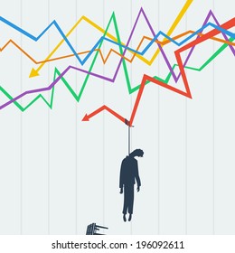 Problems trader on the stock exchange, it killed crisis