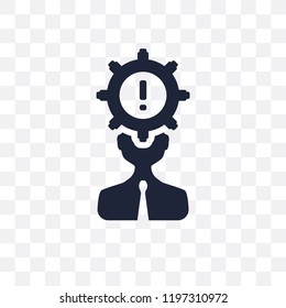 Problems transparent icon. Problems symbol design from Human resources collection.