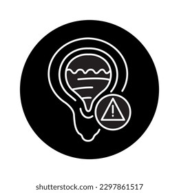 Problemas con el icono de la línea de color de orina. Pictograma para página web, aplicación móvil, promoción.