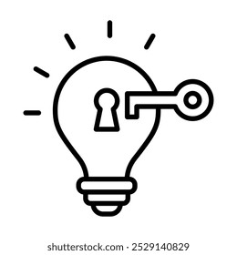 Ilustração do vetor de linha de ícone de solução de problemas