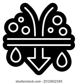 Procces Desalination of water icon